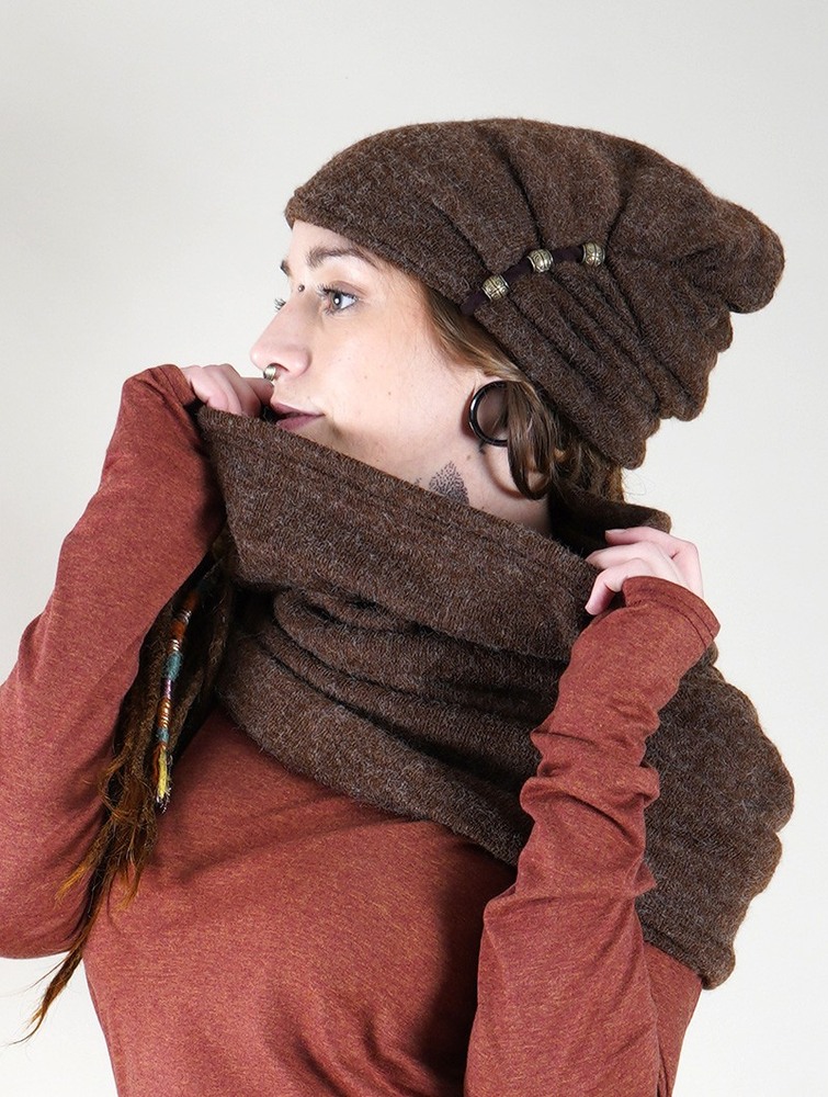 Szalik Toonzshop Oöna Snood Scarf Damskie Brązowe | OULPI-8416