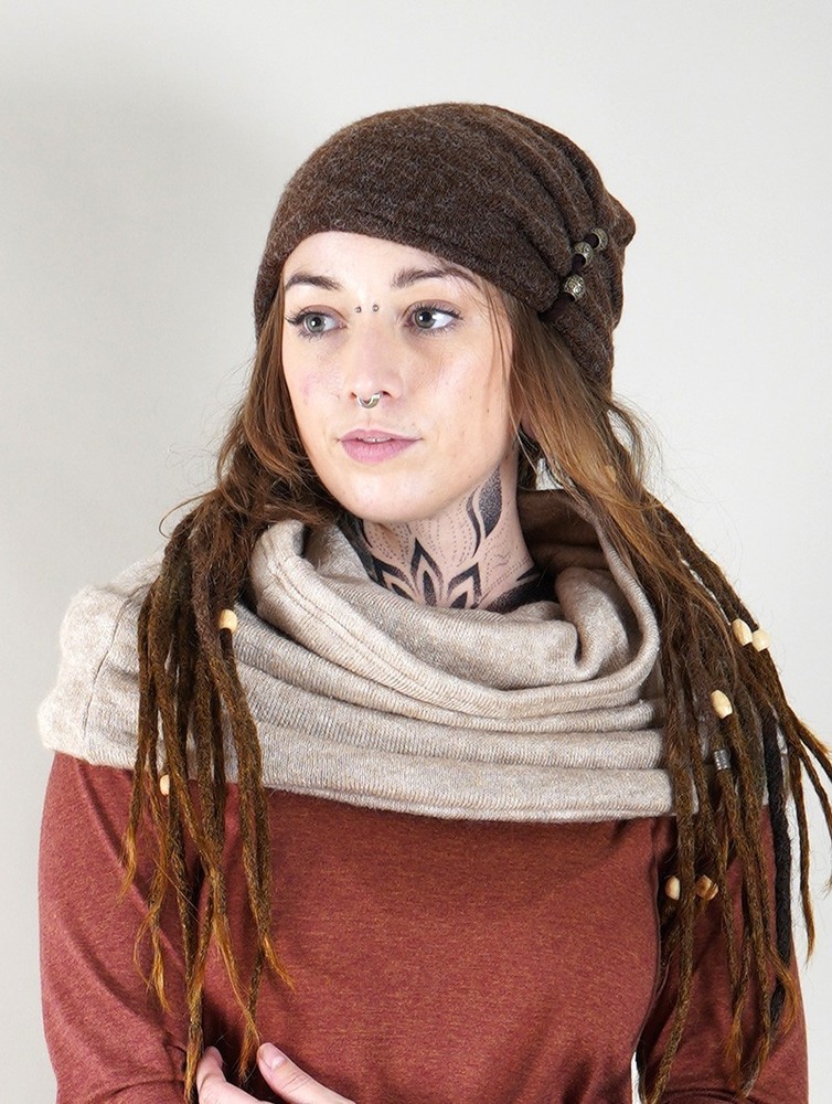 Szalik Toonzshop Oöna Snood Scarf Damskie Beżowe | TNFPE-4275